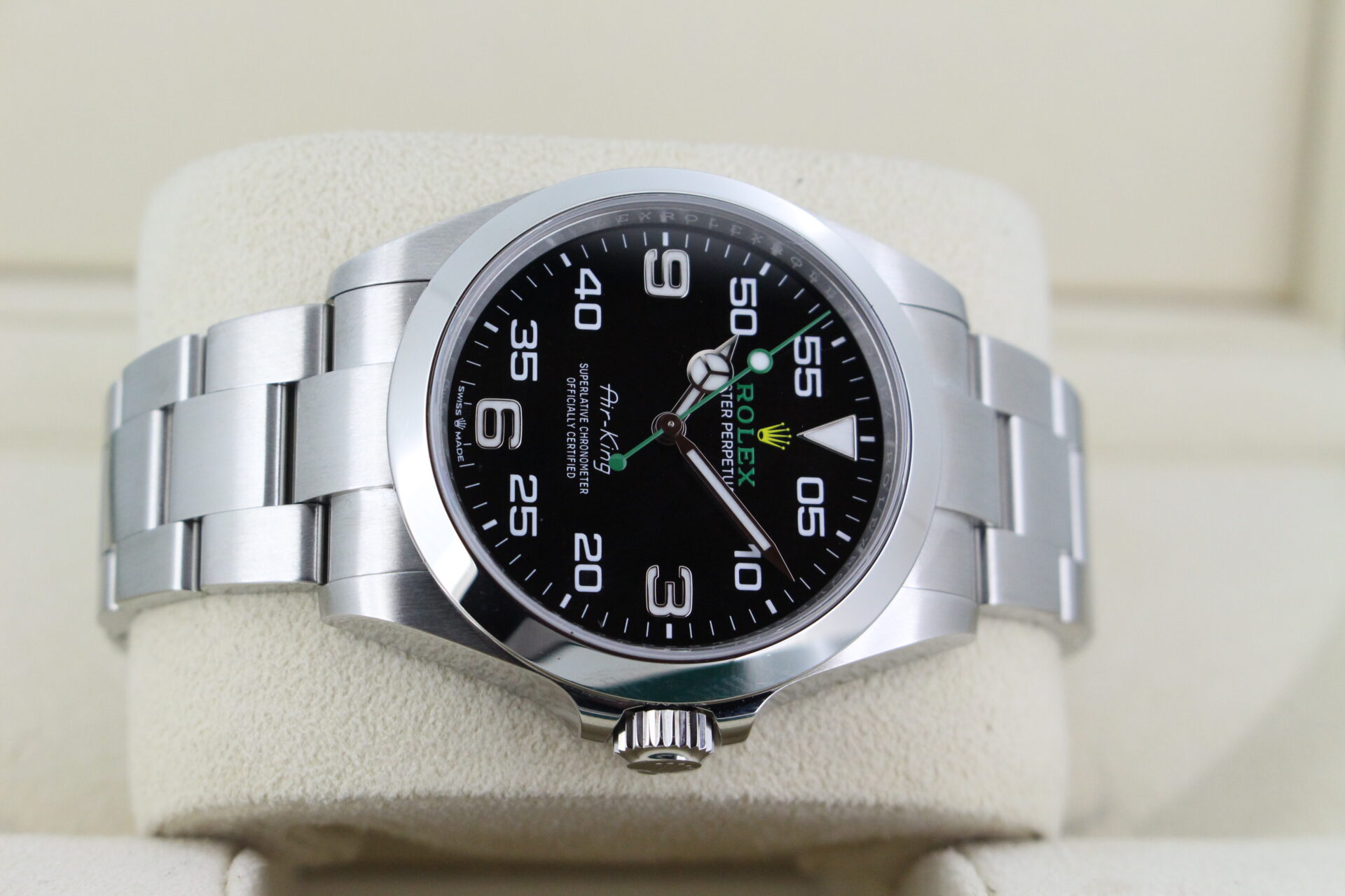 Rolex Air-King 126900 on it's side