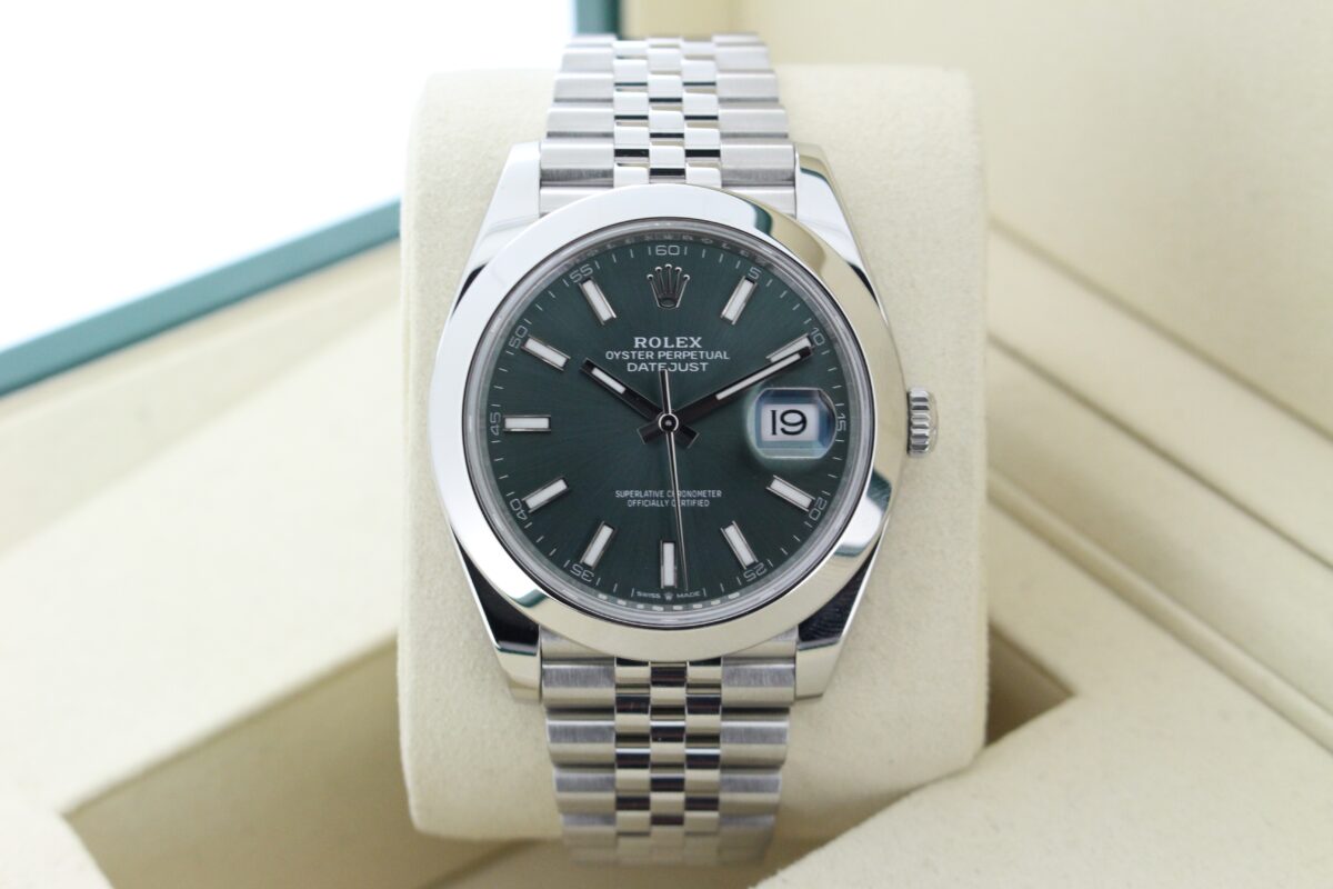Rolex Datejust 41mm mint green dial