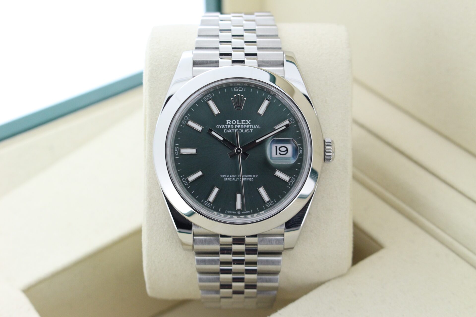 Rolex Datejust 41mm mint green dial
