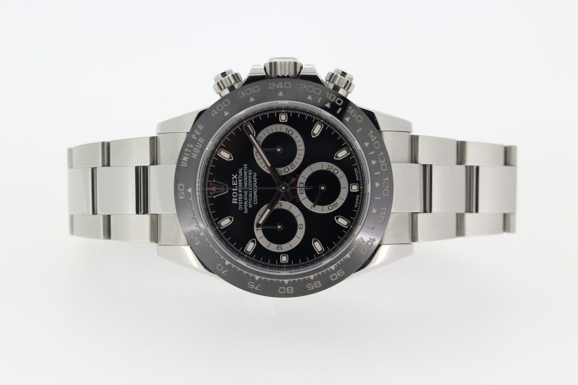 Rolex Daytona 116500LN on a white background