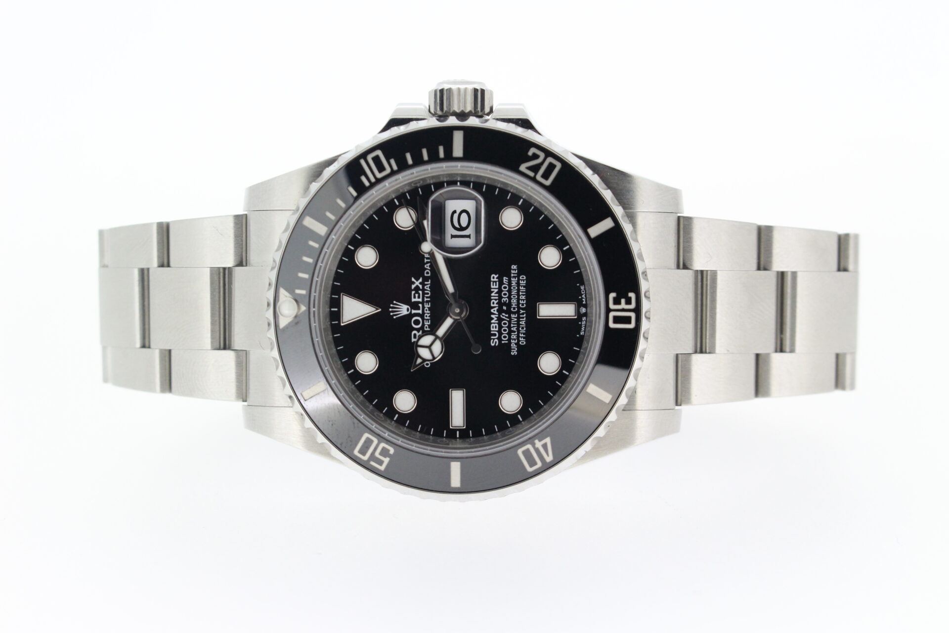 Rolex Submariner Date 126610LN on a white background