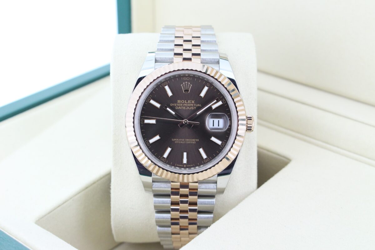 Rolex Datejust 41 Chocolate Dial turned