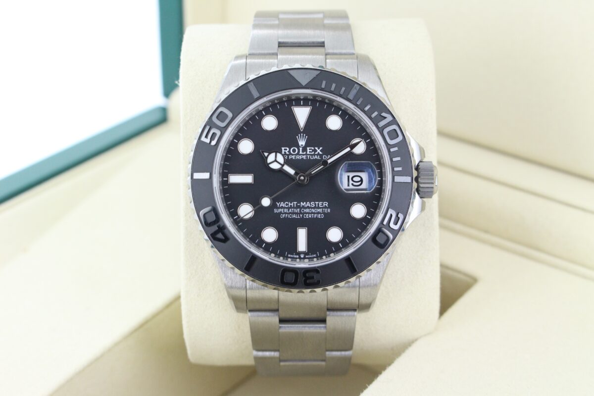 Rolex Yachtmaster 42 Titanium 226627 turned in it's box