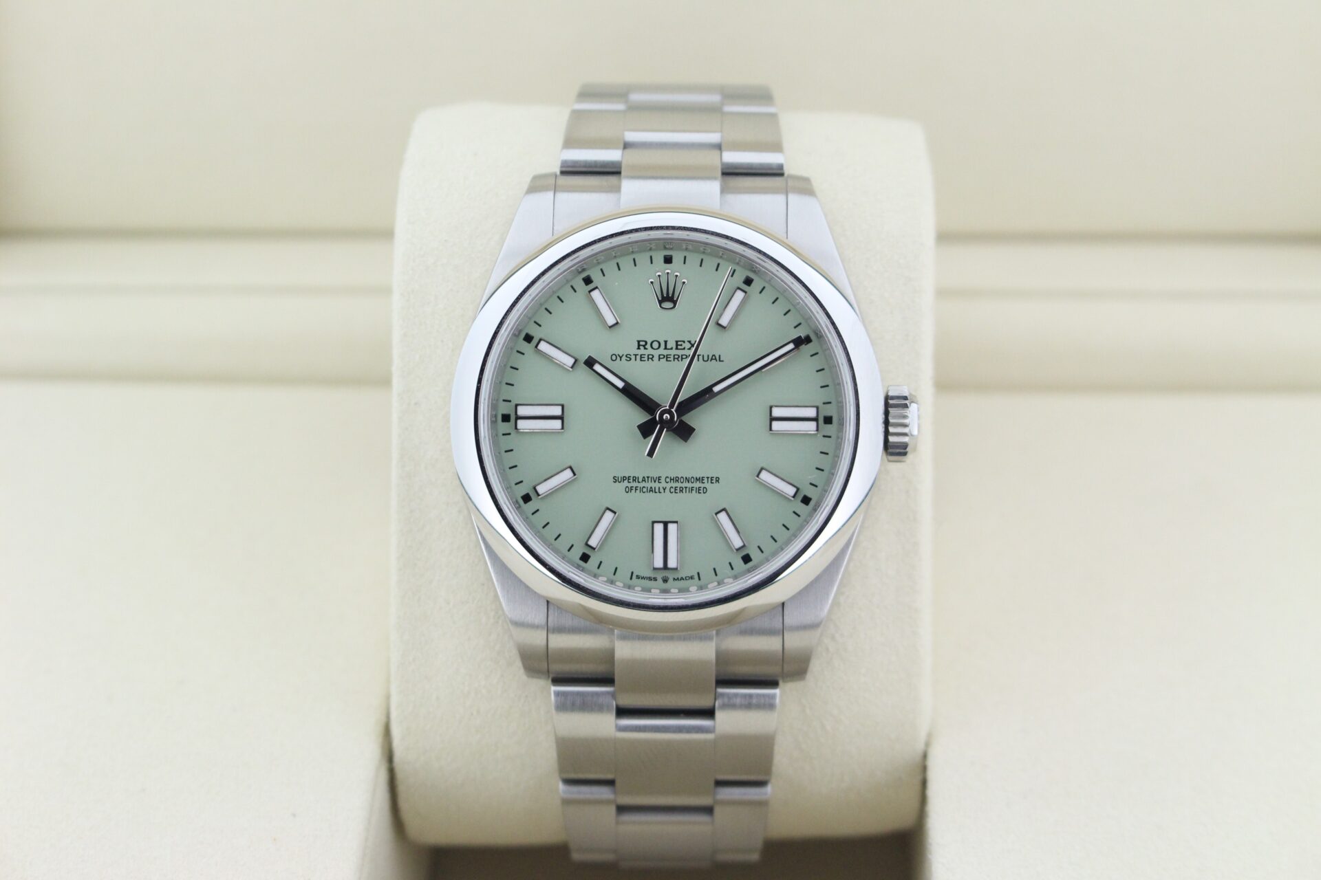 Rolex Oyster Perpetual Pistachio 41mm Watch