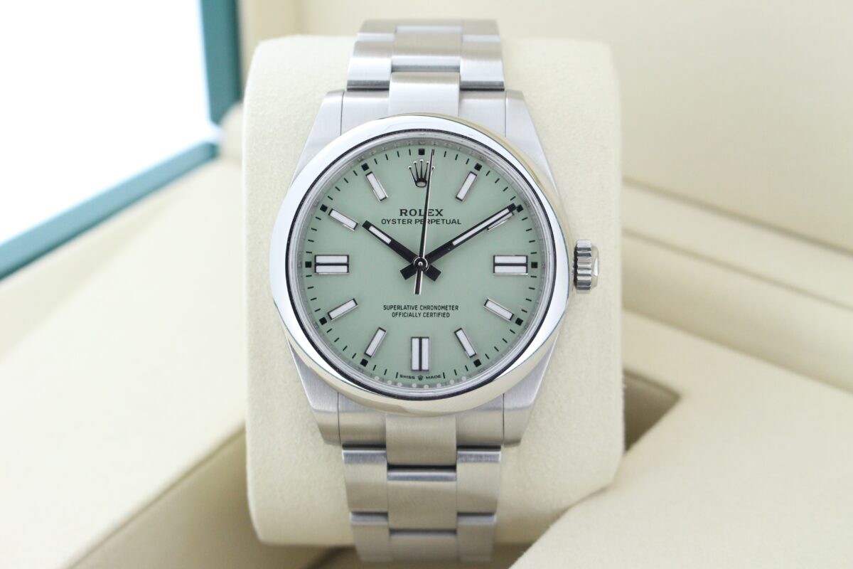 Rolex OP41 Pistachio Green Dial