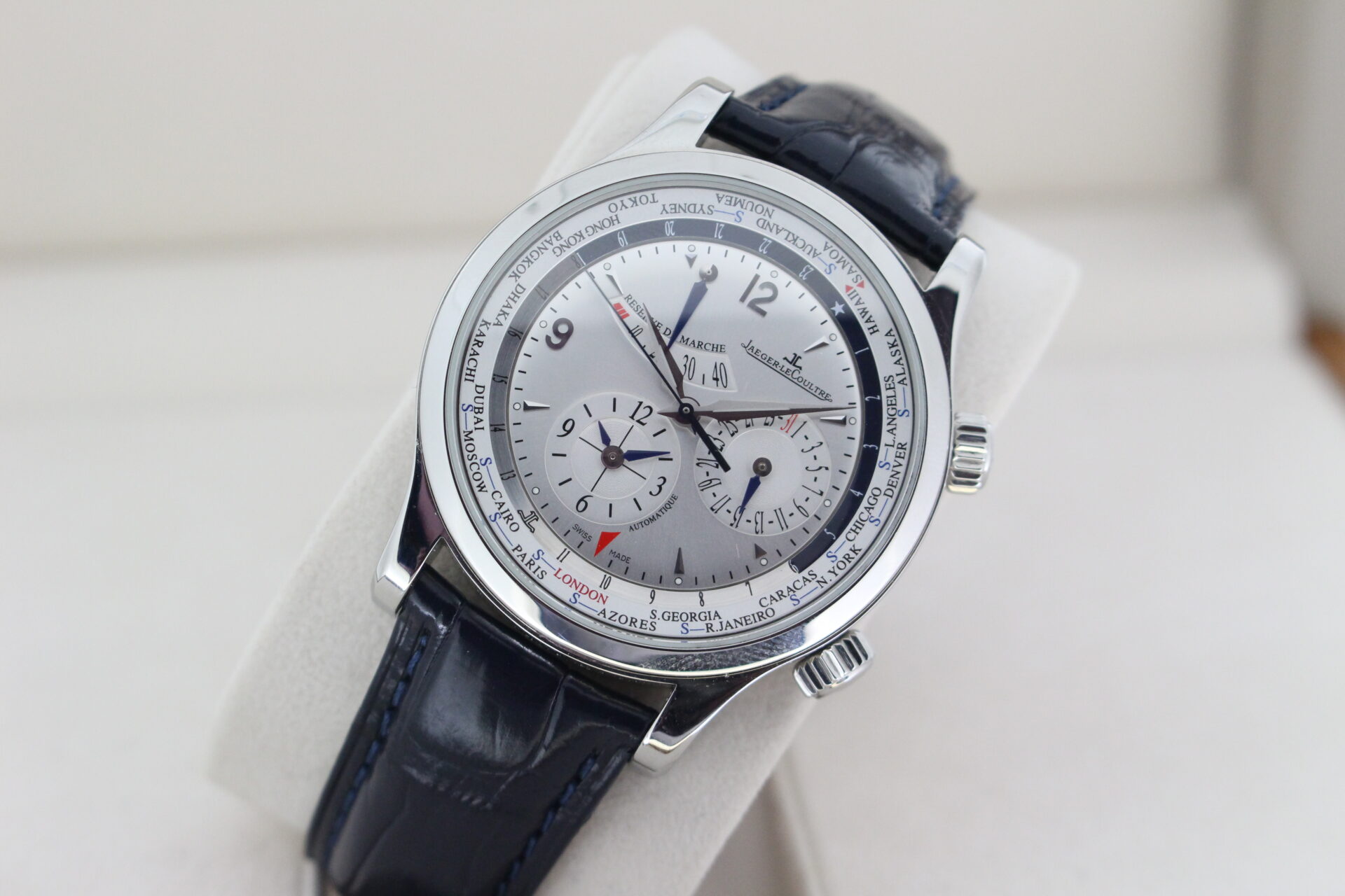 Jaeger-LeCoultre Master Geographic World Timer tilted