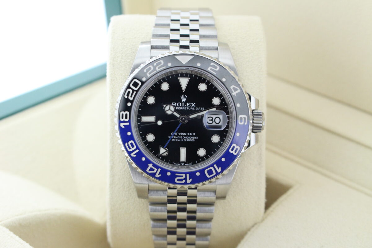Rolex GMT Master II Batgirl 126710BLNR turned