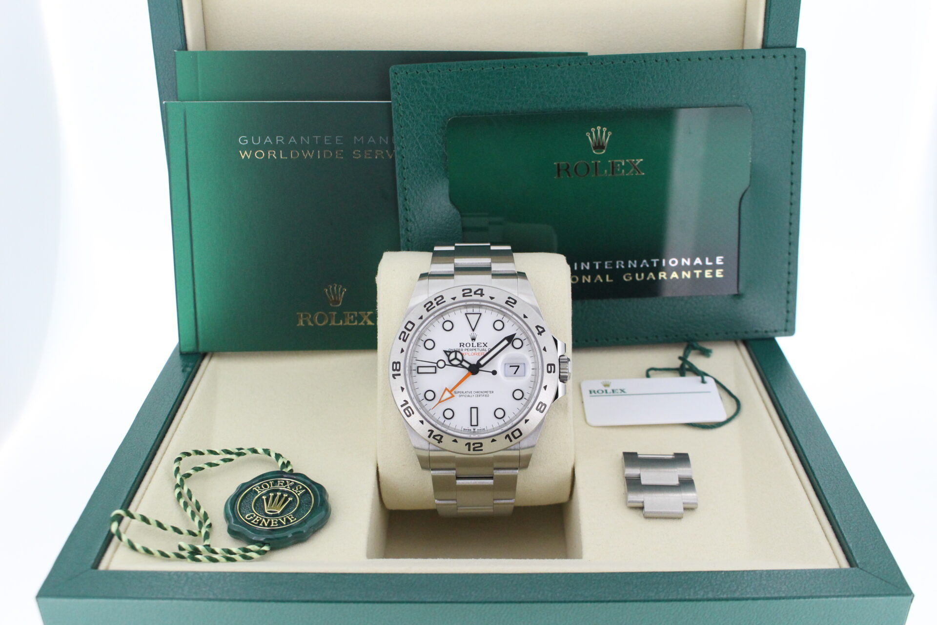 Rolex Explorer 2 in its box with all original accessories making a full set