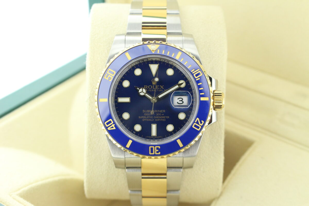 Rolex Submariner Bluesy stainless steel and yellow gold watch