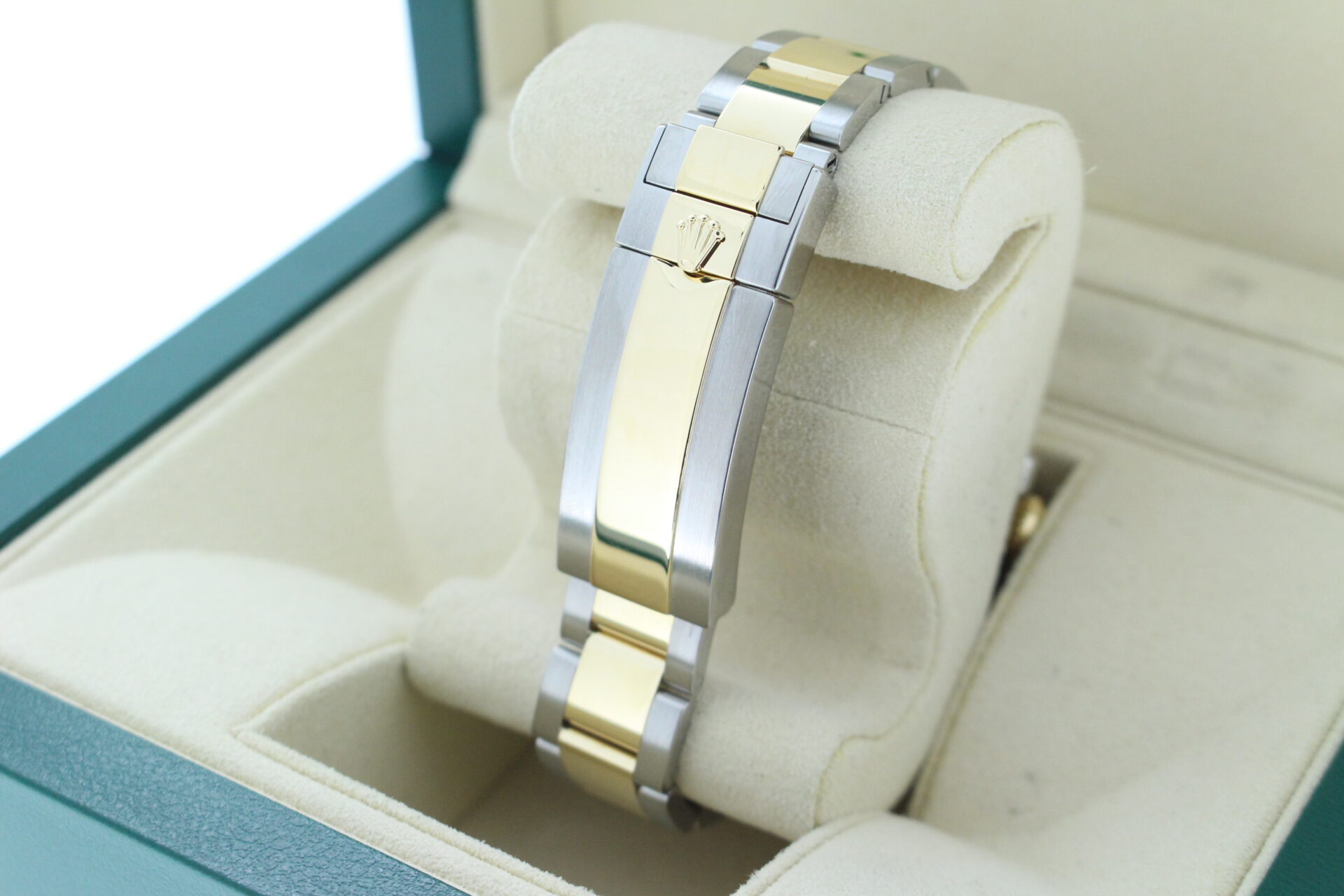 Rolex stainless steel and yellow gold clasp