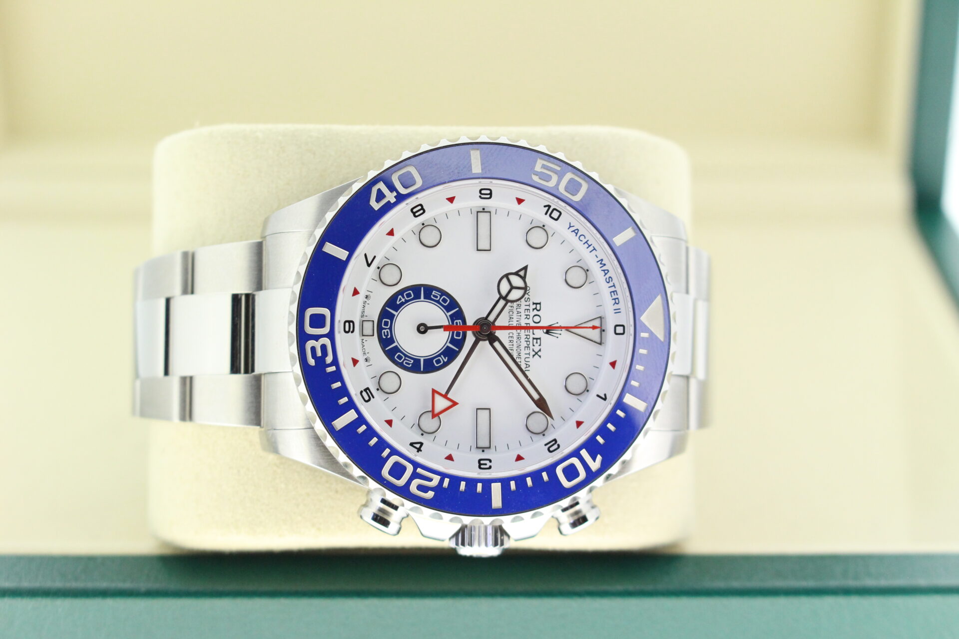 Rolex Yacht-master II 126680 on it's side