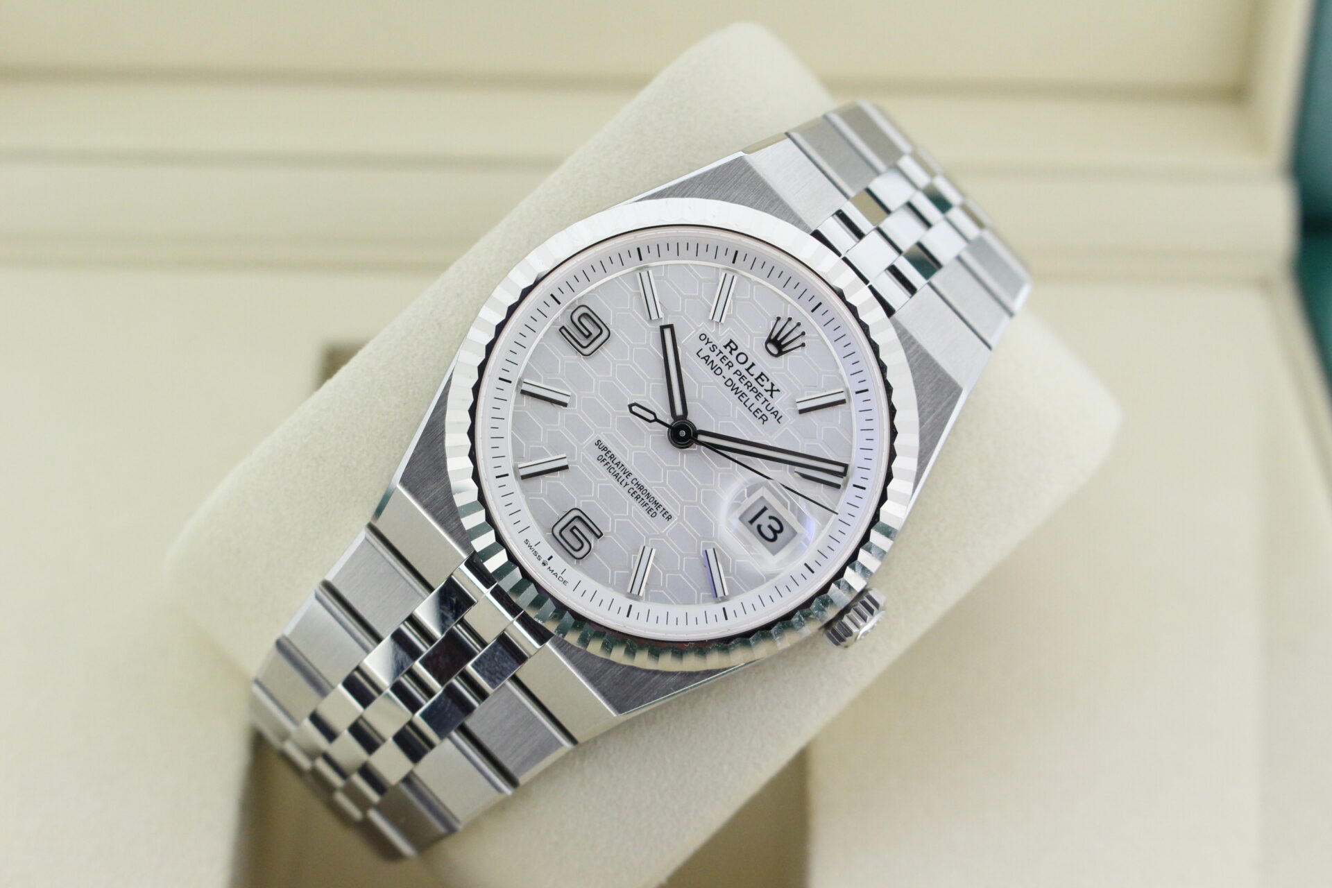 Rolex Land Dweller 40 127334 tilted
