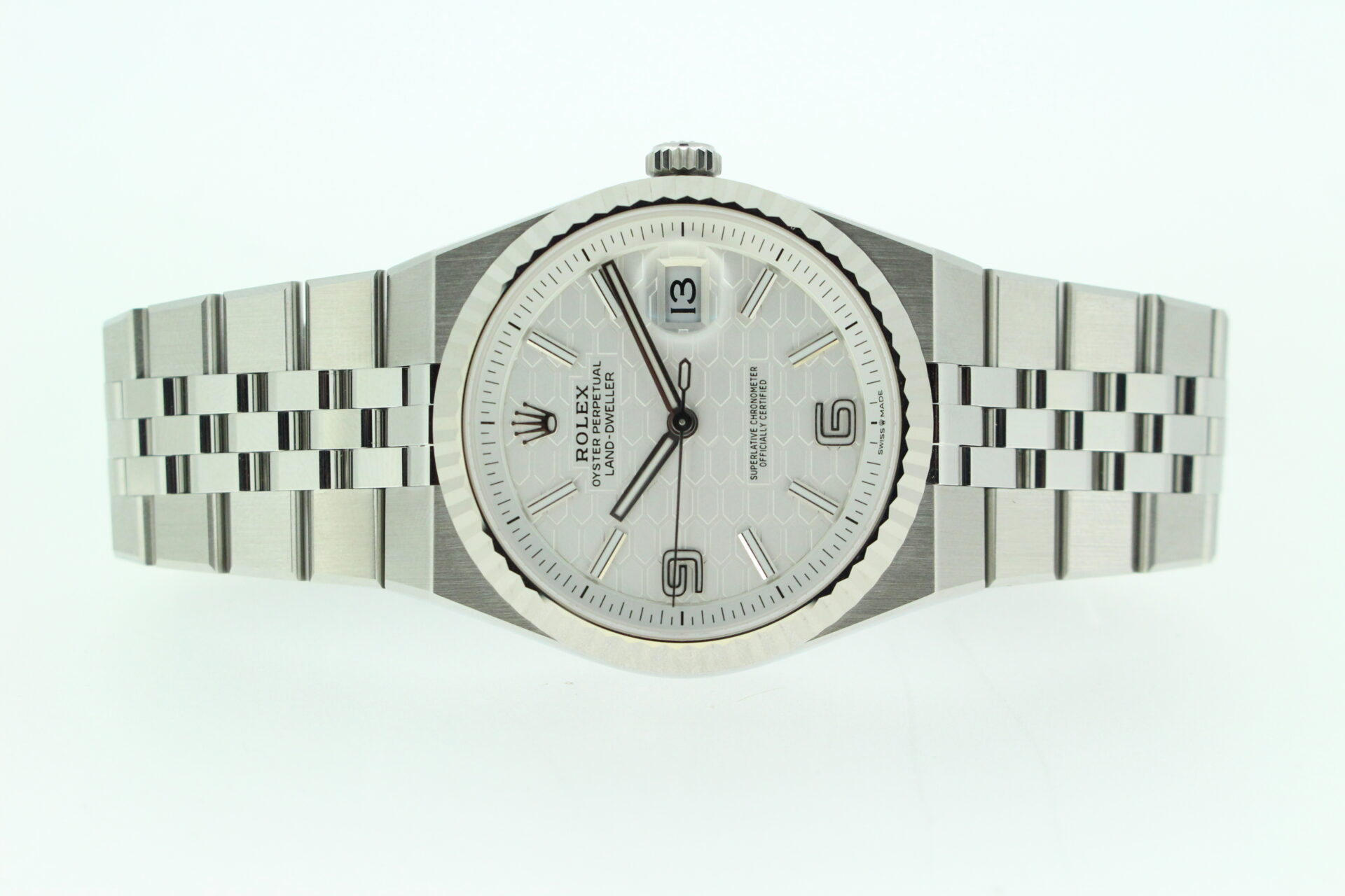 Rolex Land Dweller 40 127334 on a white background