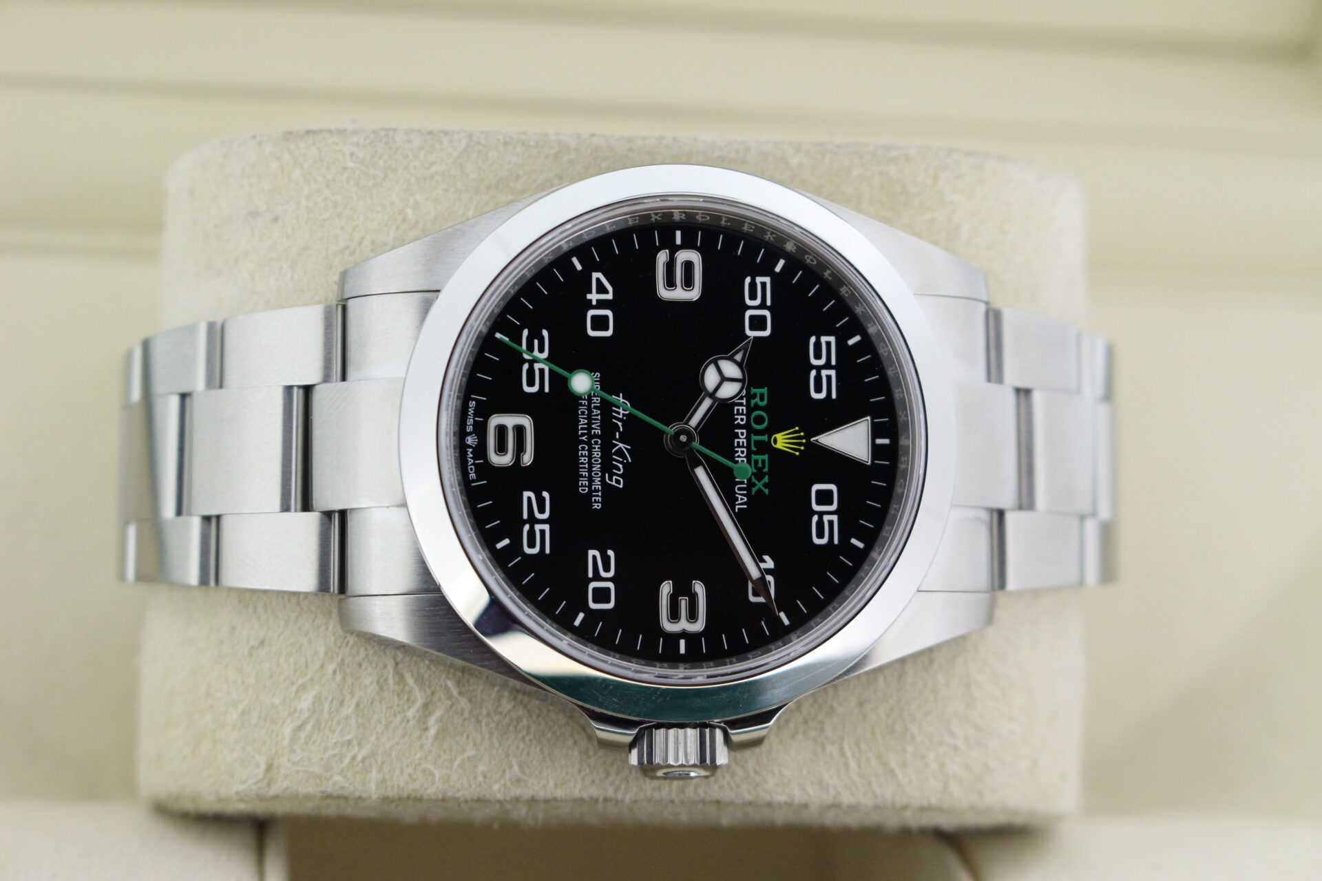 Rolex Air King 126900 on it's side