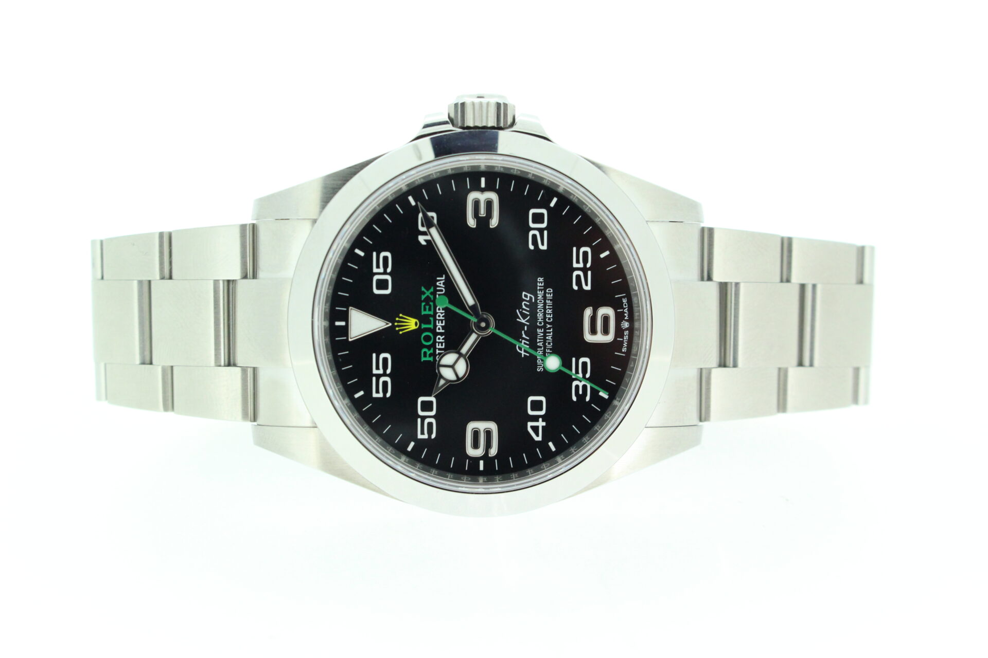 Rolex Air King 126900 on a white background