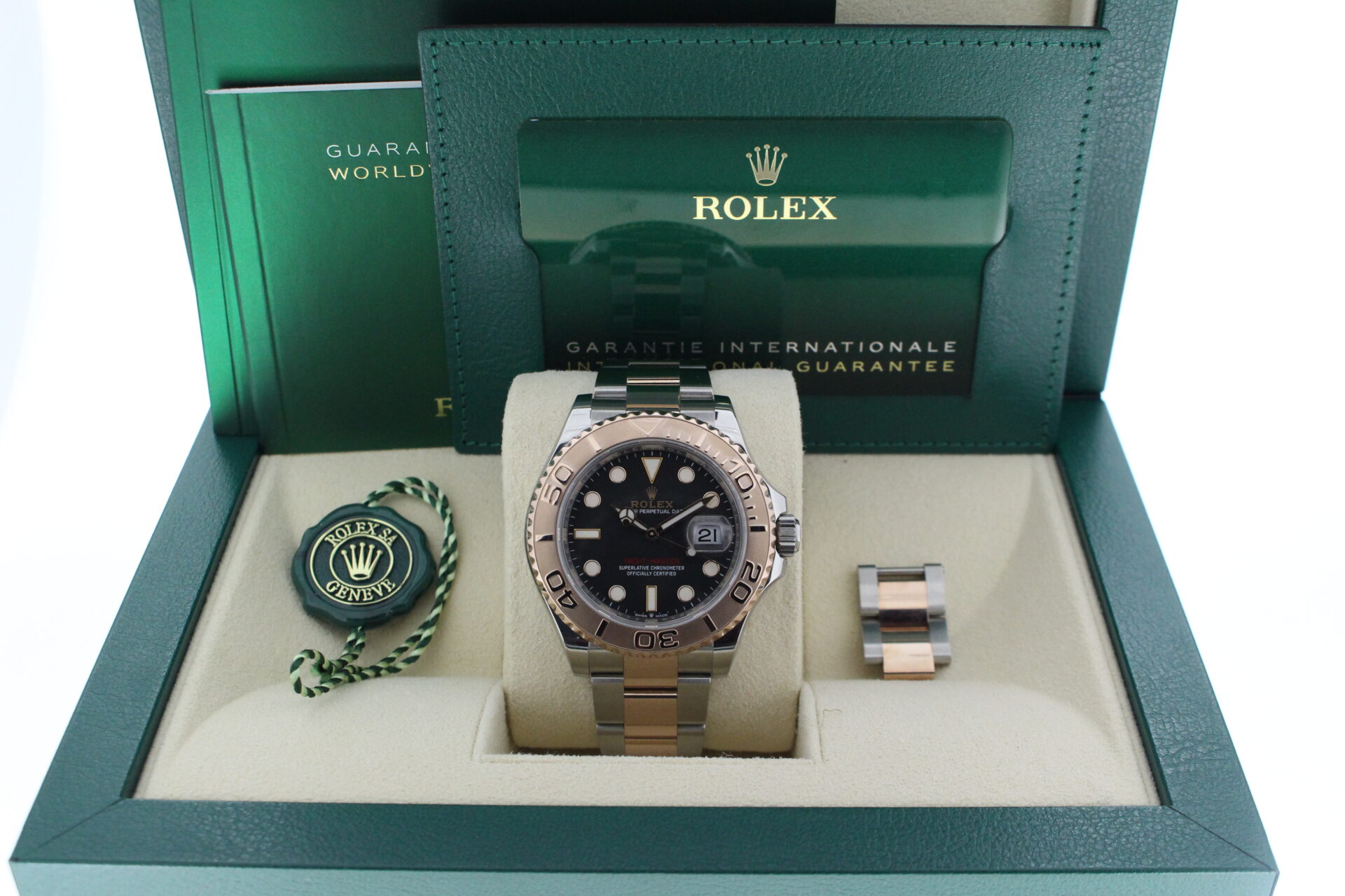 Rolex Yacht-Master 40 126621 Charcoal in it's box with green swing tag, booklets and warranty card