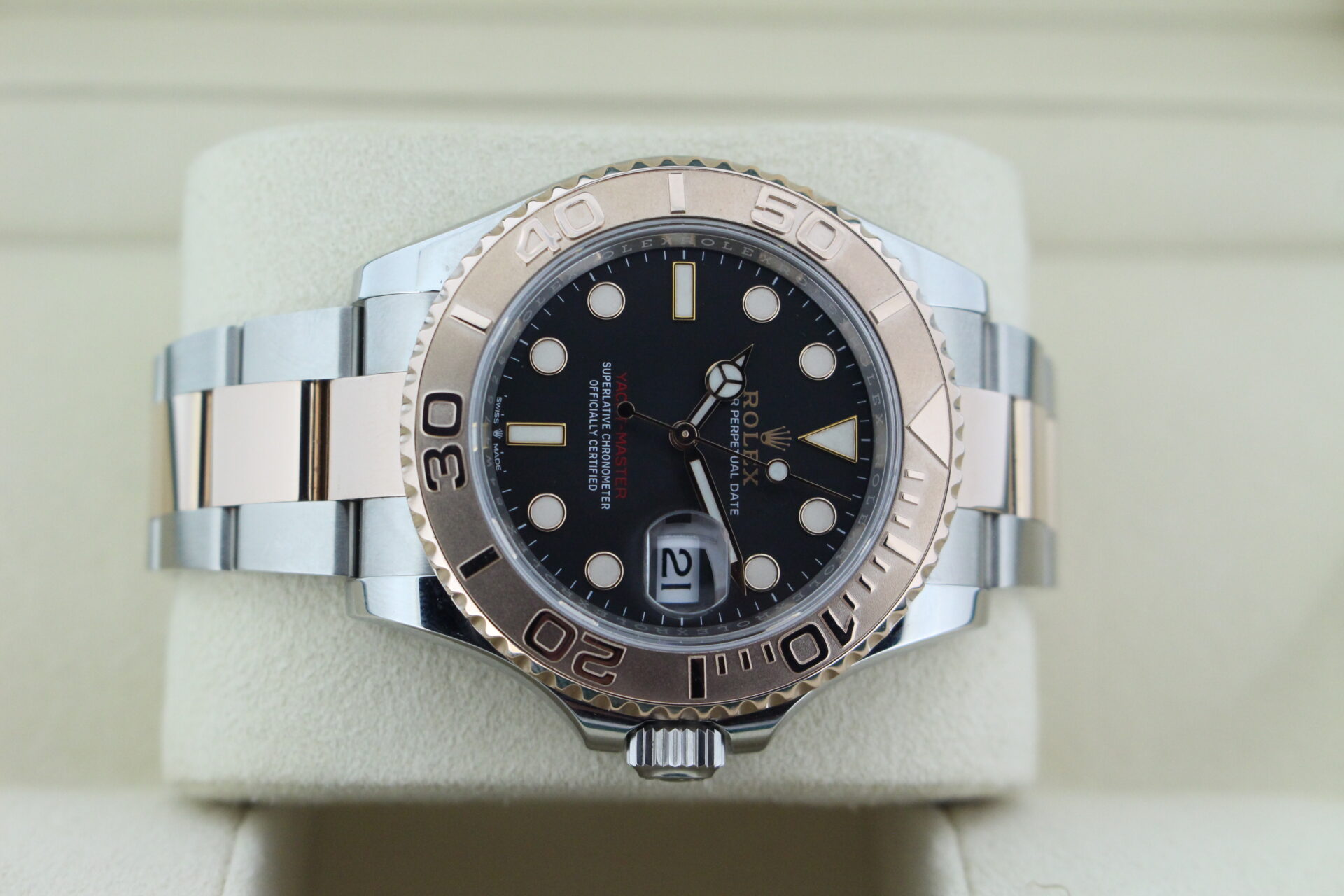 Rolex Yacht-Master 40 126621 Charcoal on it's side