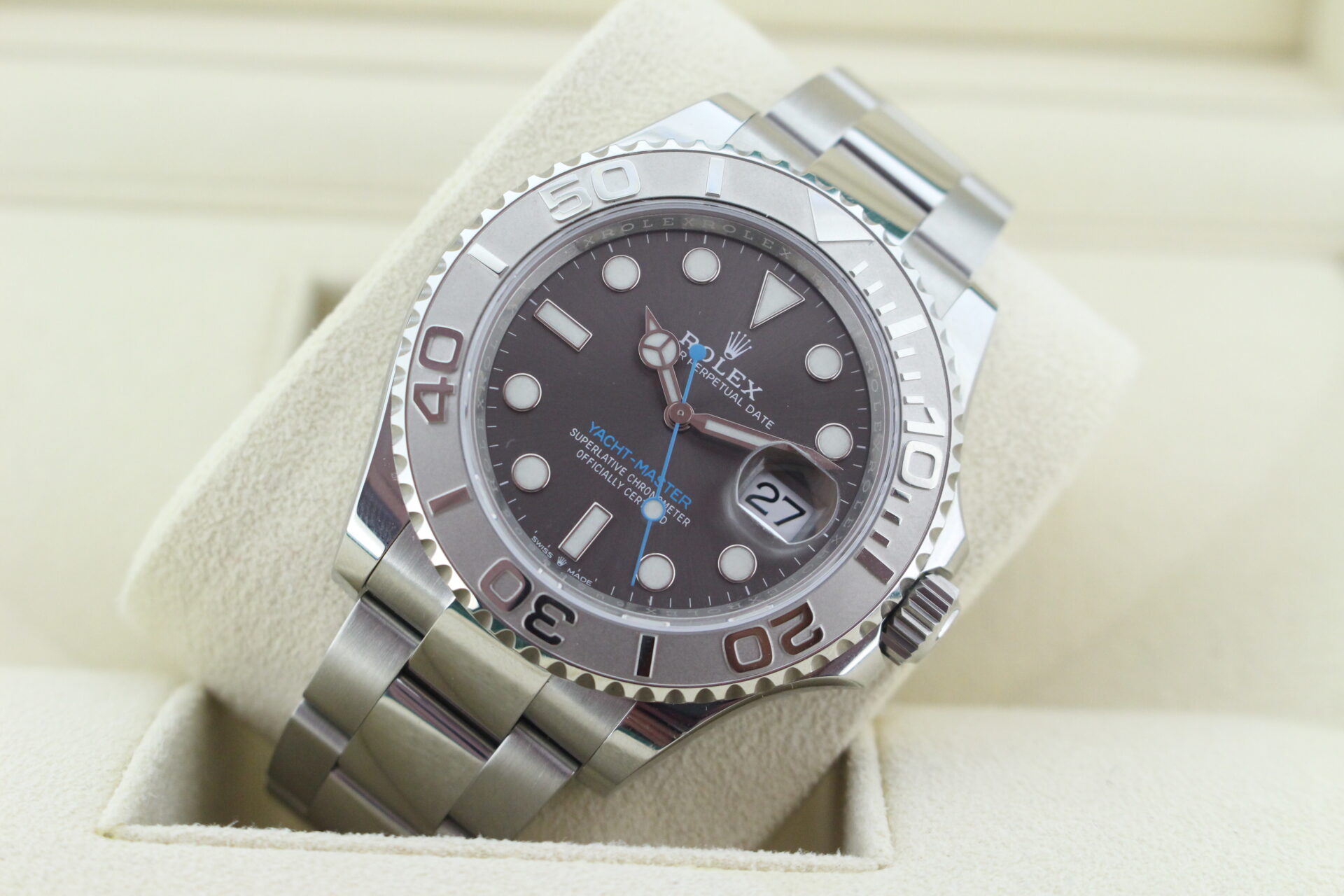 Rolex Yacht-Master 40 126622 tilted in it's box