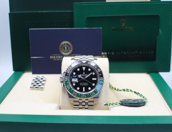 Rolex Sprite full set in its box with warranty card, manuals and spare links