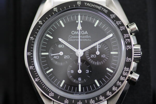 Close up of omega Speedmaster