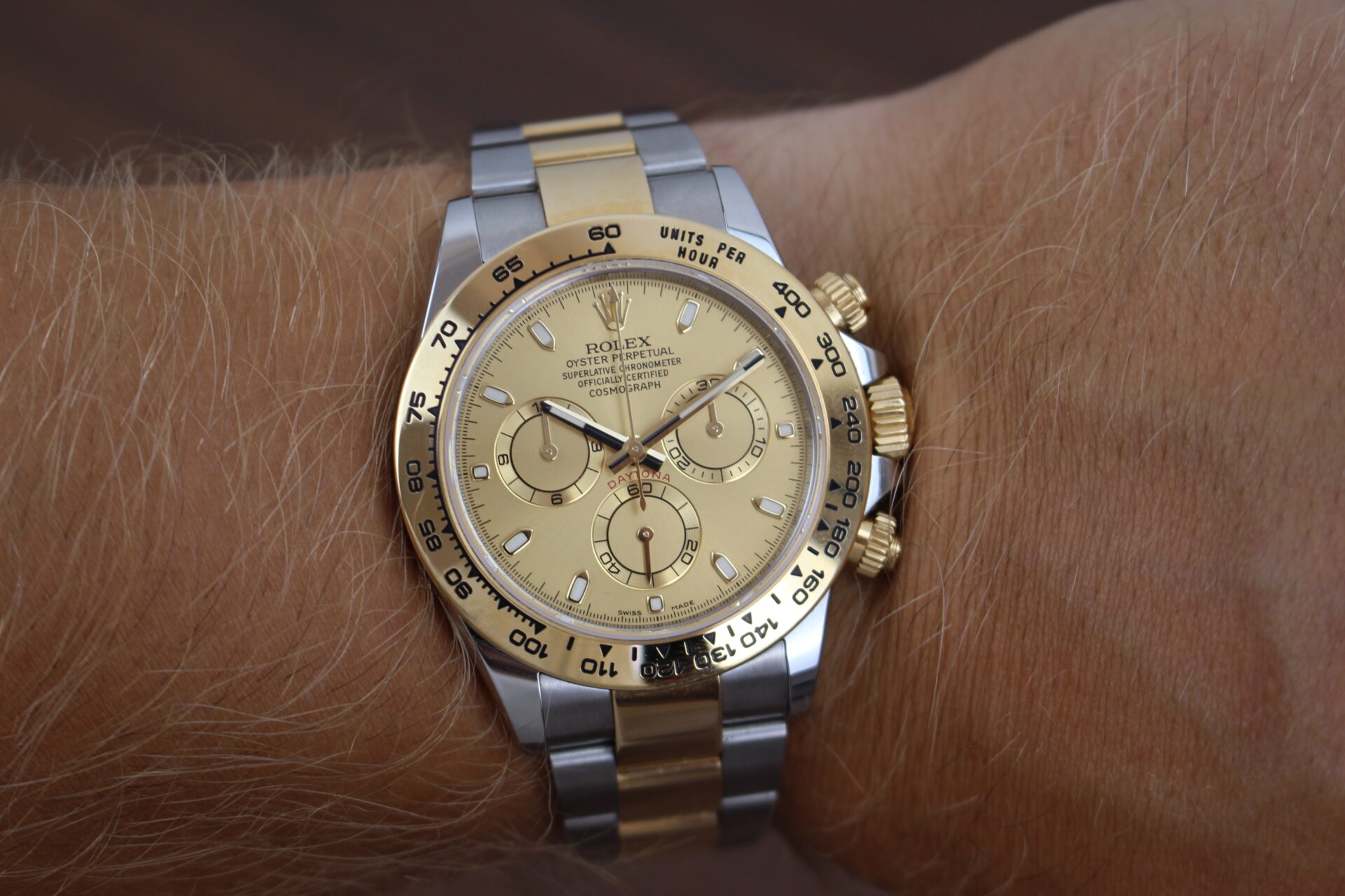 Rolex Daytona Diamond Dial 116503 on a wrist