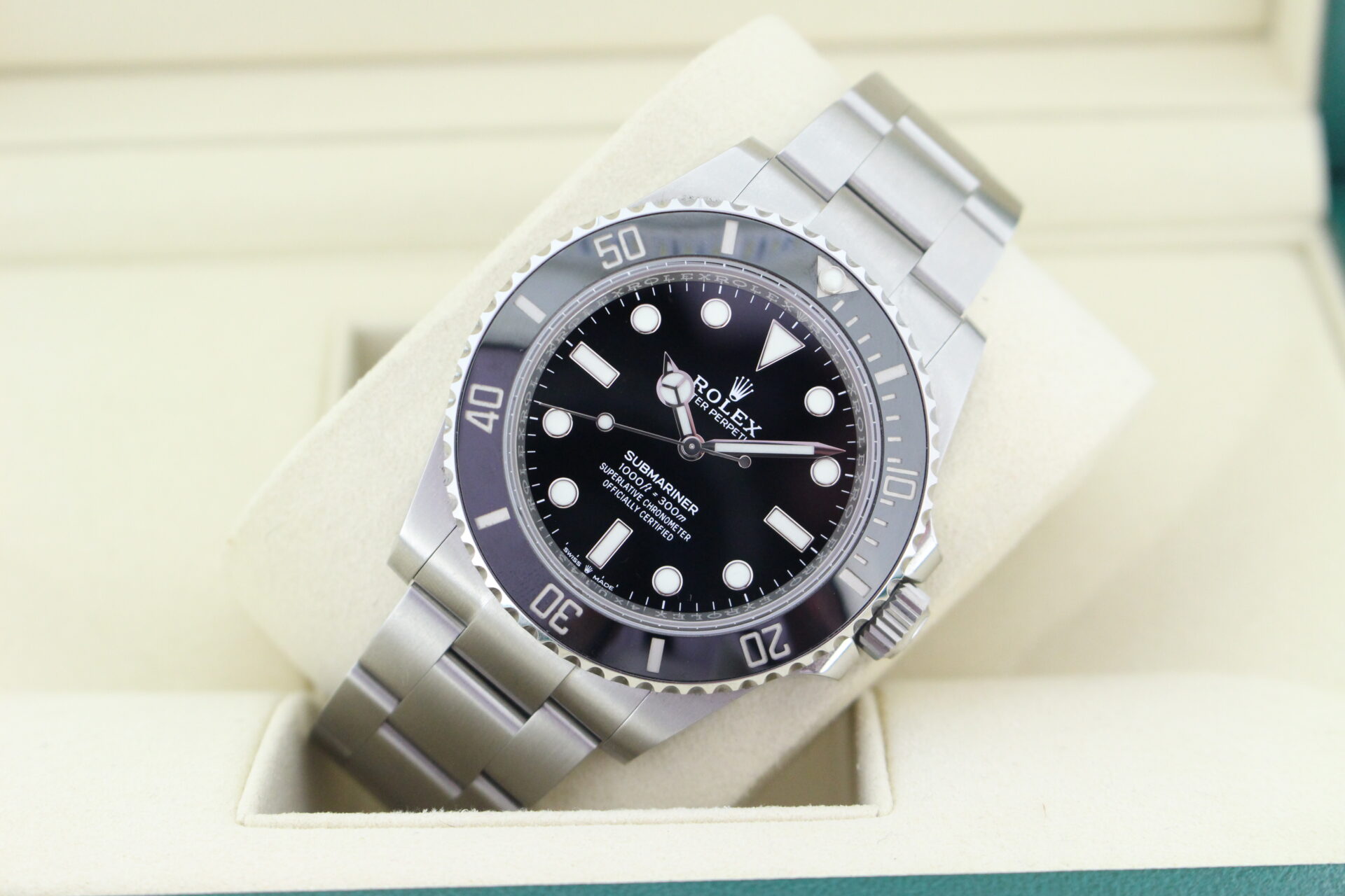 Rolex Submariner No Date 124060 tilted
