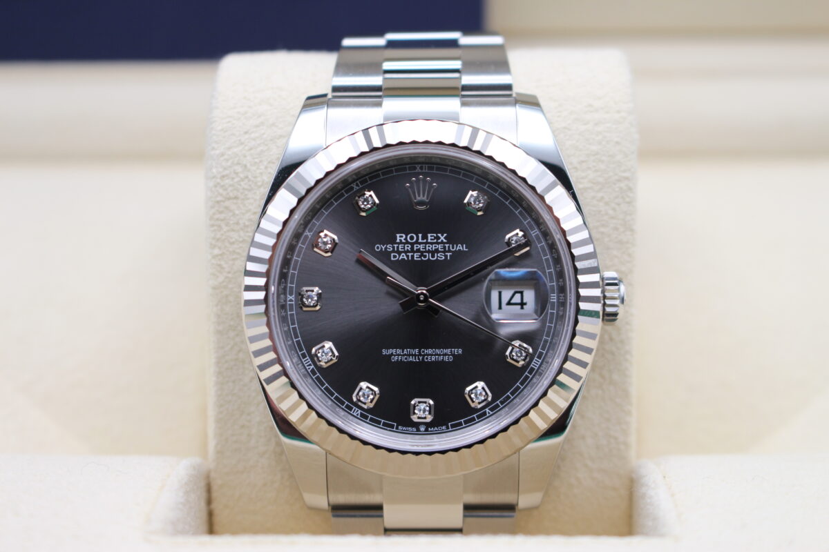 Rolex Datejust 41 Slate Diamond Dial