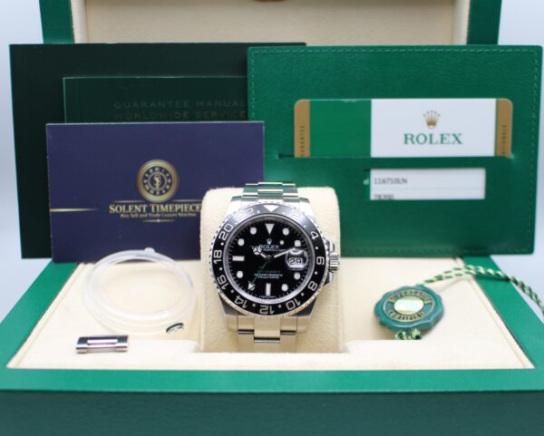 Rolex GMT Master II Black presented as a full set with all accessories