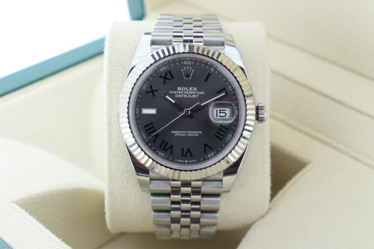 Rolex datejust jubilee and fluted wimbeldon