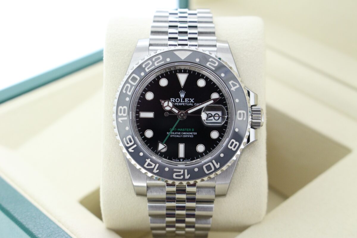 Rolex GMT Master II Bruce Wayne on jubilee bracelet