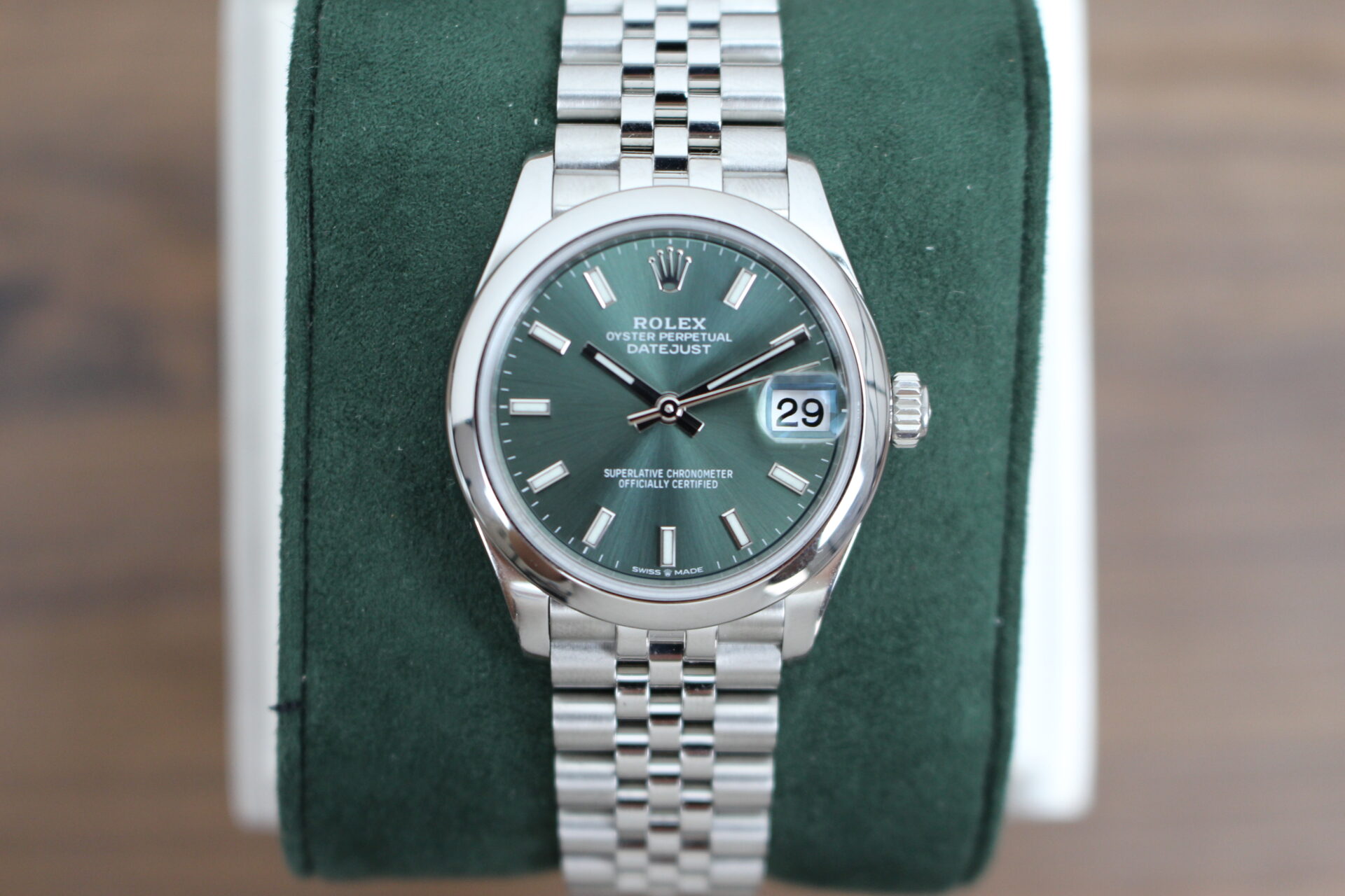 Rolex Datejust 31 mint green