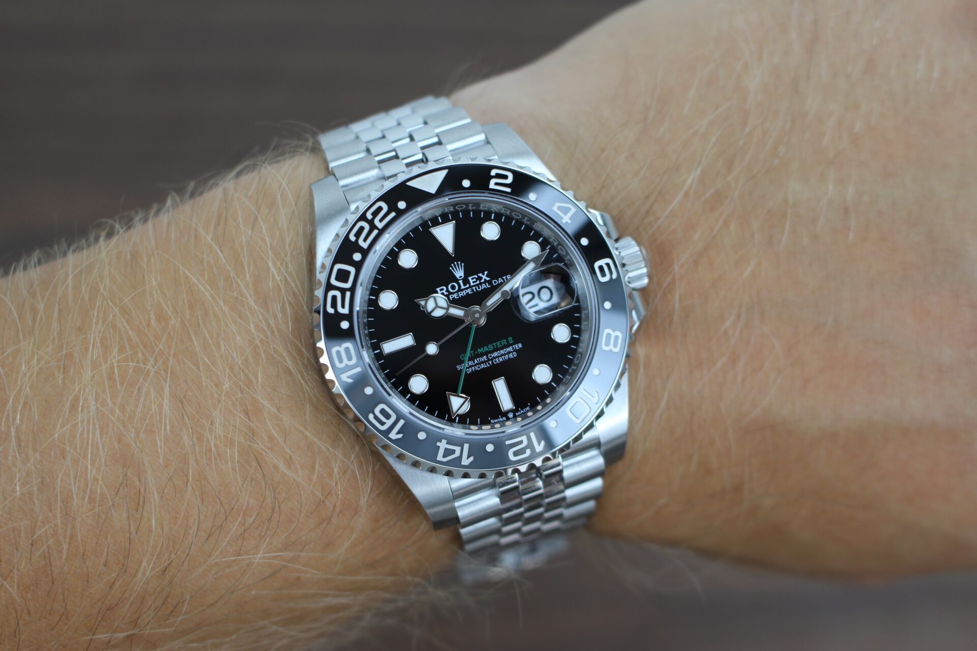 Rolex Bruce Wayne Wrist Shot
