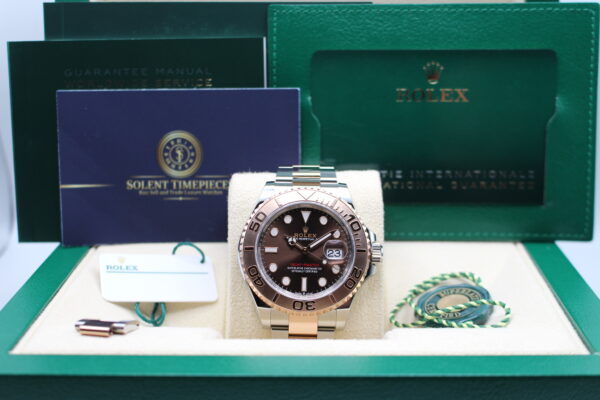 Rolex Chocolate Yachtmaster 40 Full Set with all its original accessories