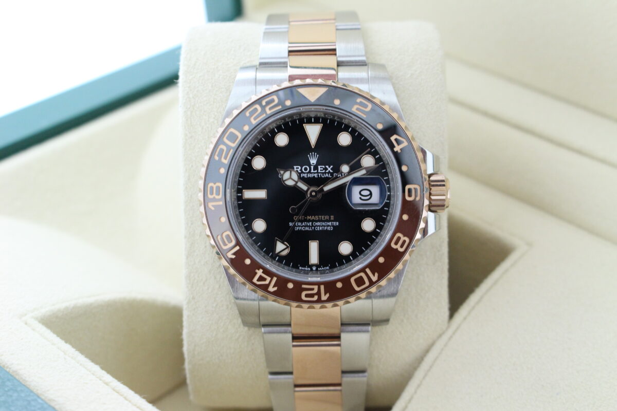Rolex GMT Master II Rootbeer 126711CHNR turned