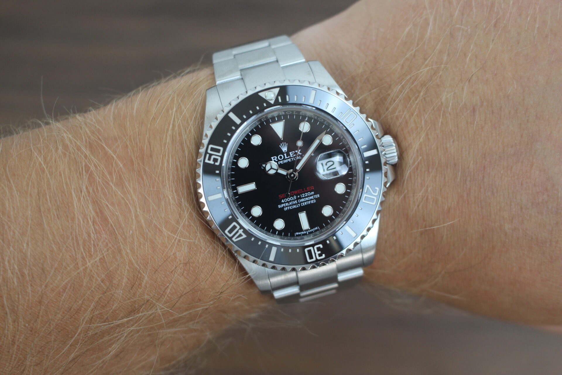 Rolex Sea-Dweller 50 Anniversary 126600 on a wrist