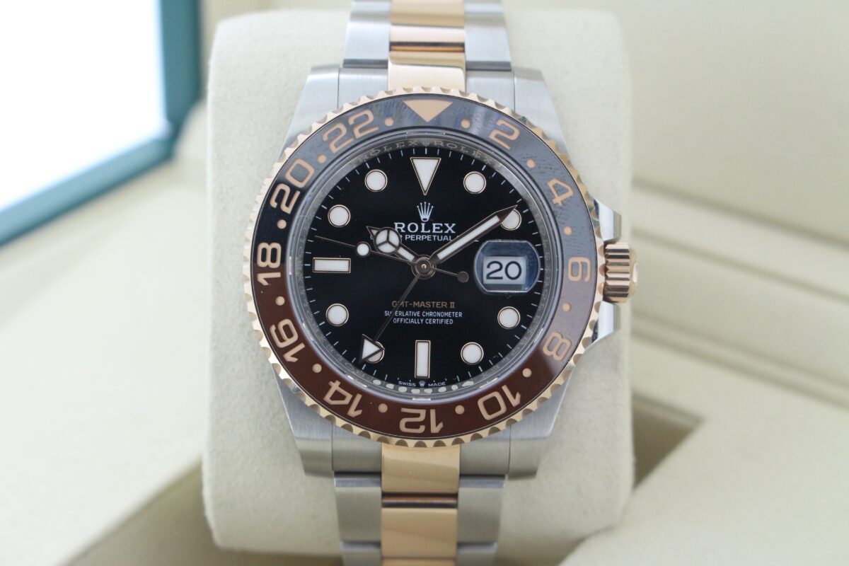 Rolex GMT Master II Rootbeer 126711CHNR turned