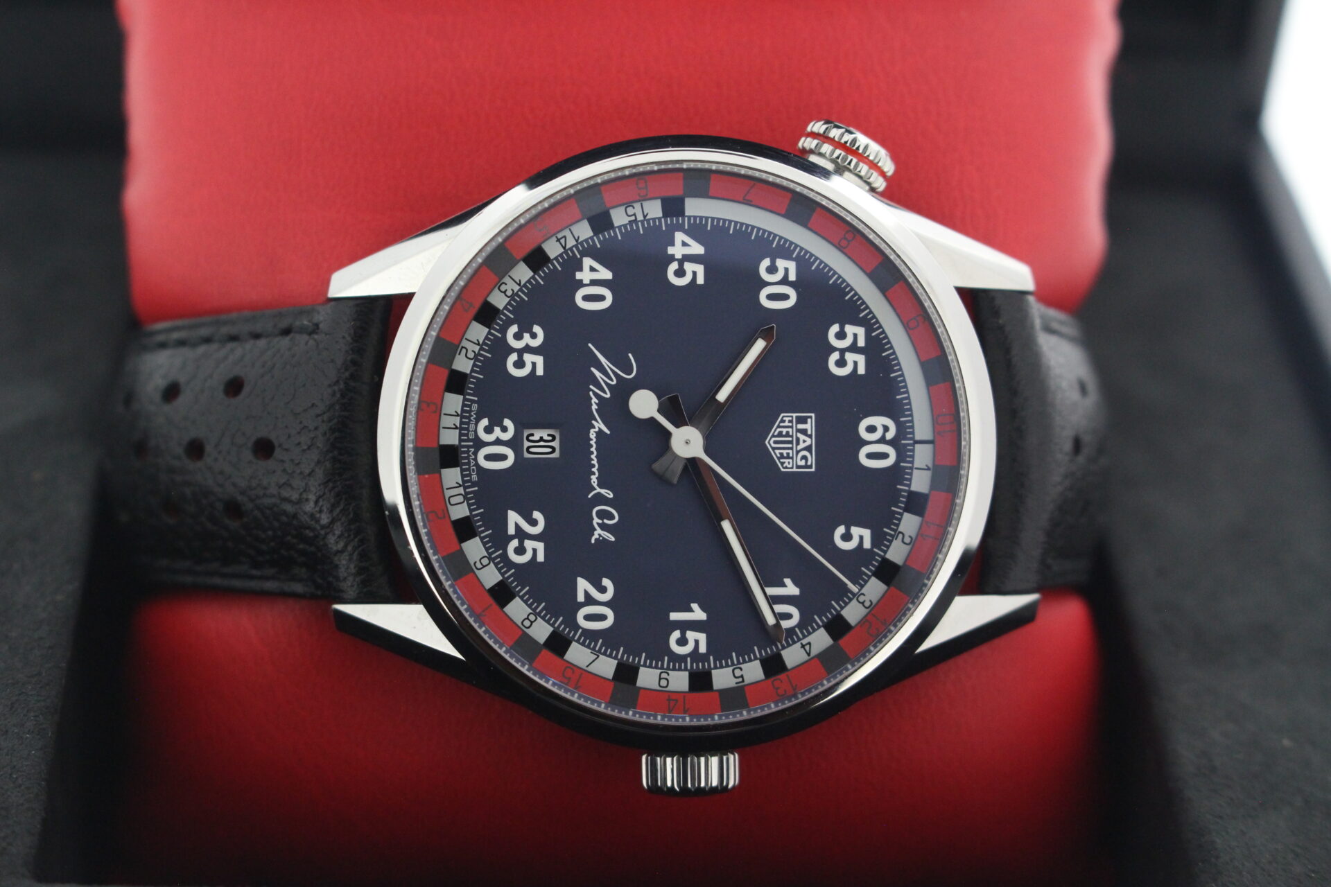 Tag Heuer Carrera Muhammed Ali on it's side