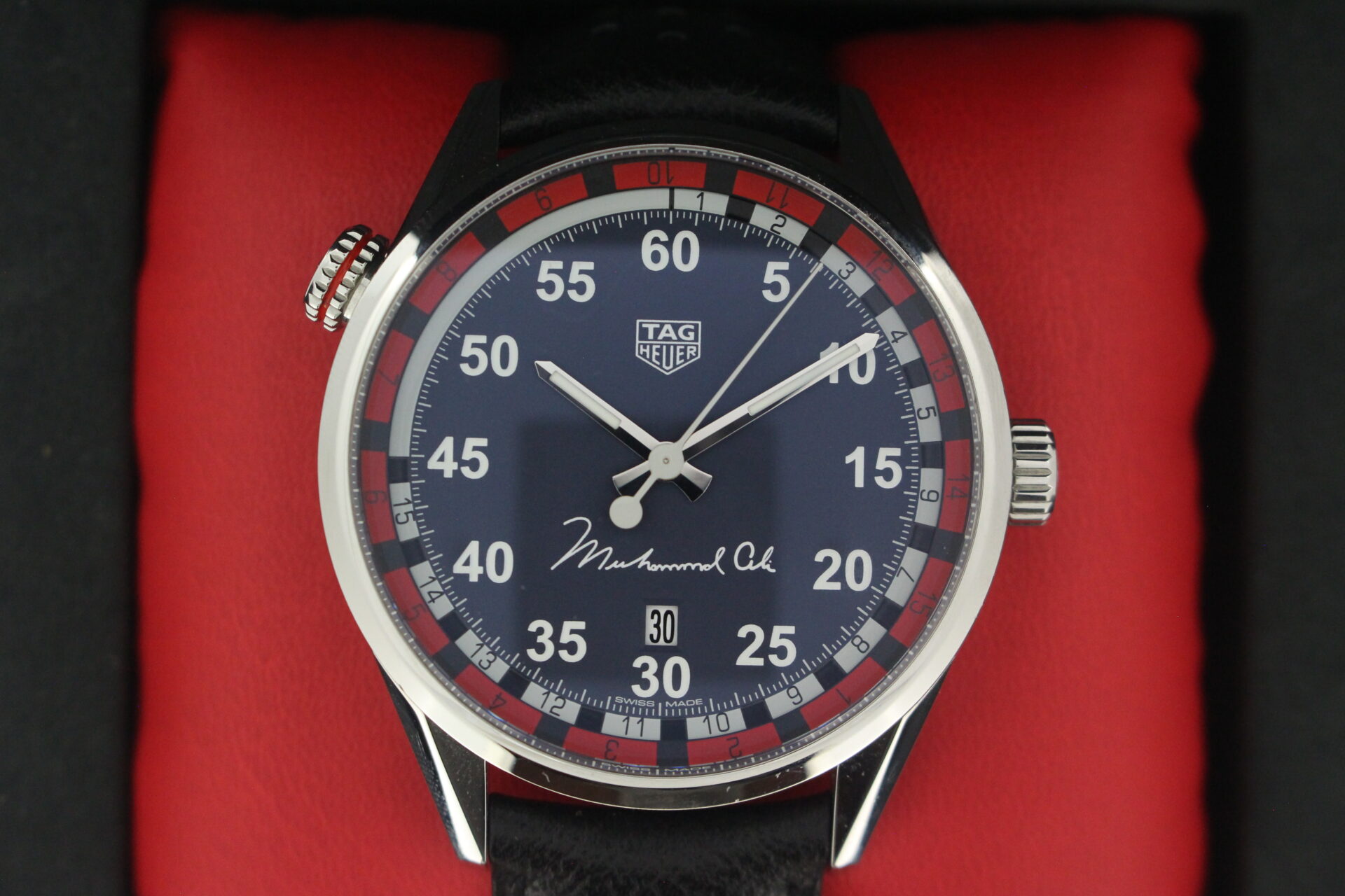 Tag Heuer Carrera Muhammed Ali watch face