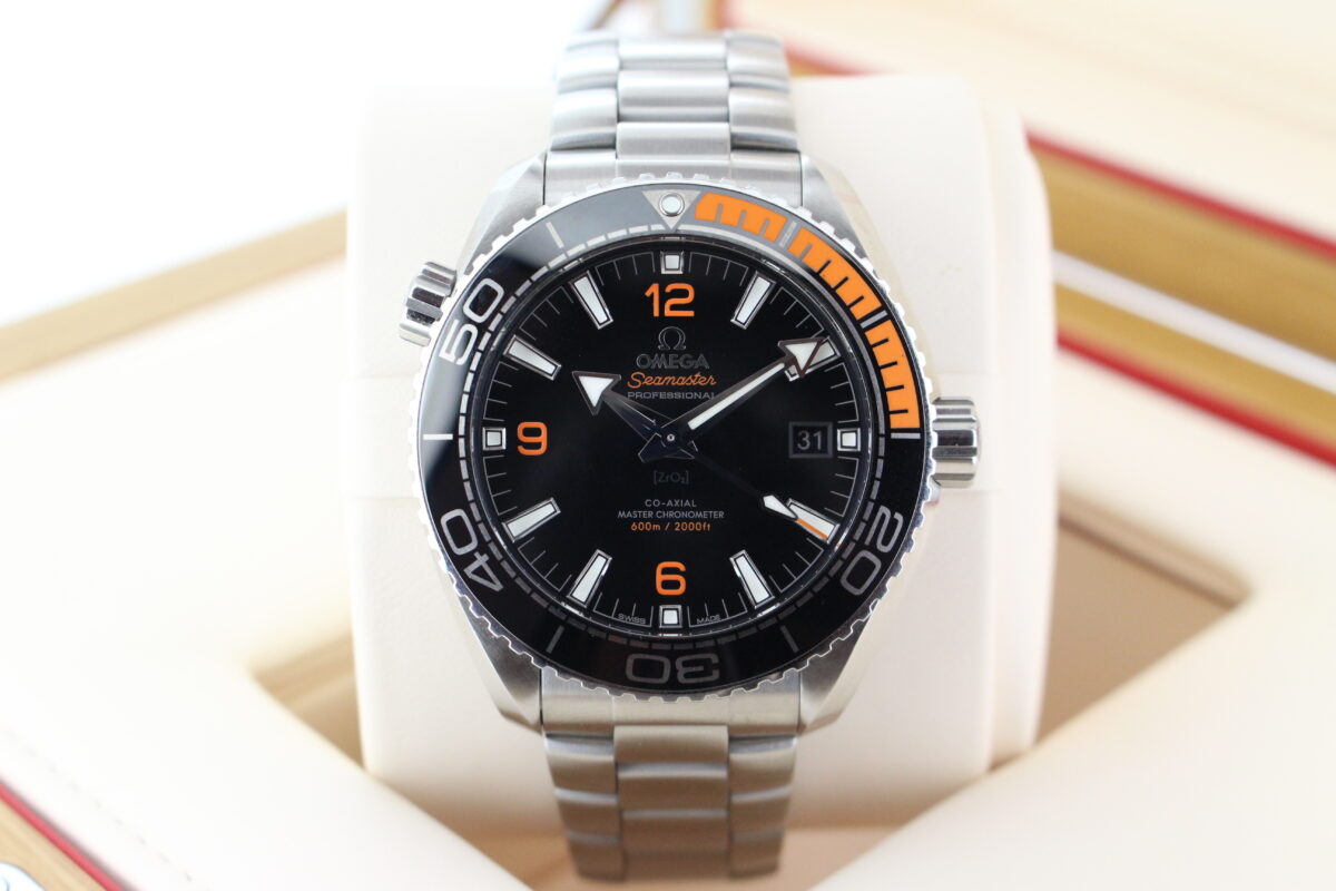 Omega Seamaster Planet Ocean black and orange