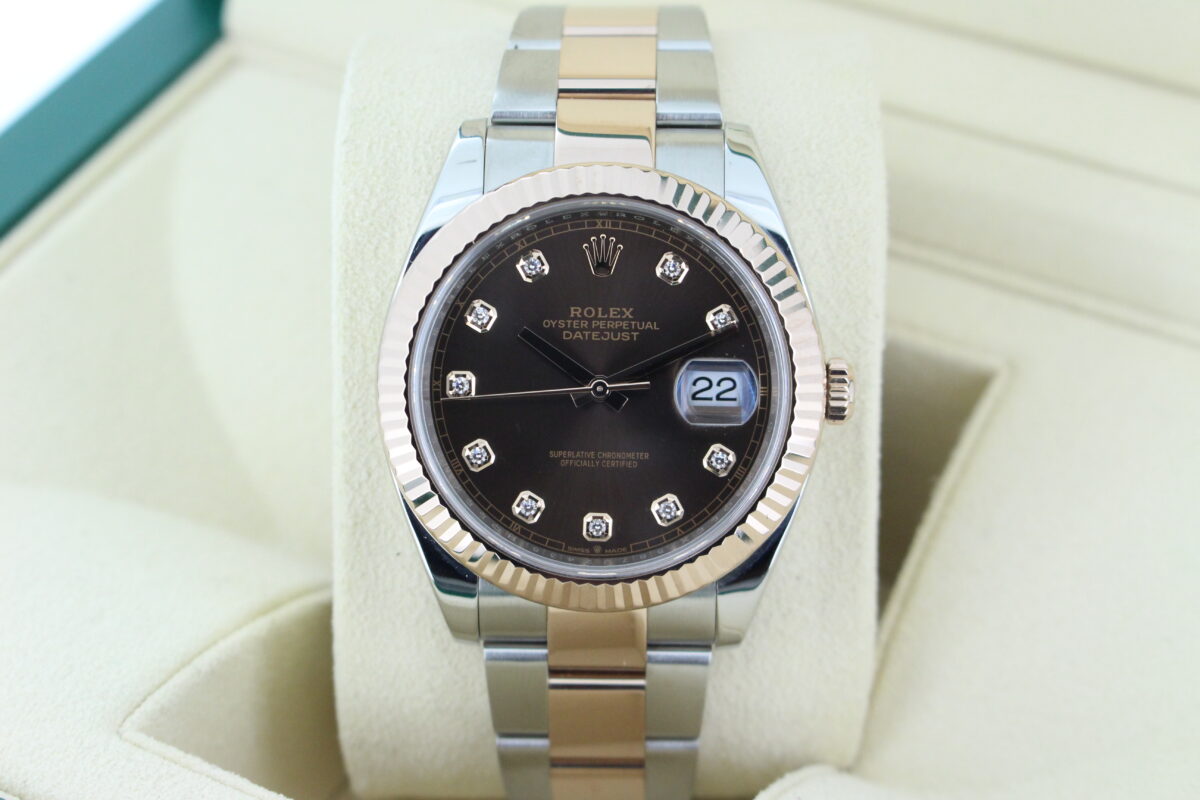 Rolex Datejust 41 Diamond Dial 126331 turned