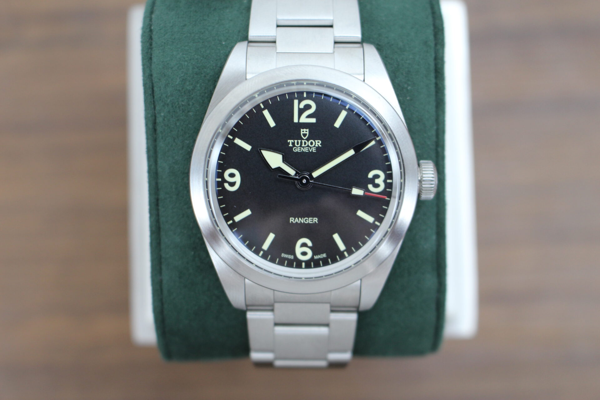 Tudor Ranger 79950 on a green cushion