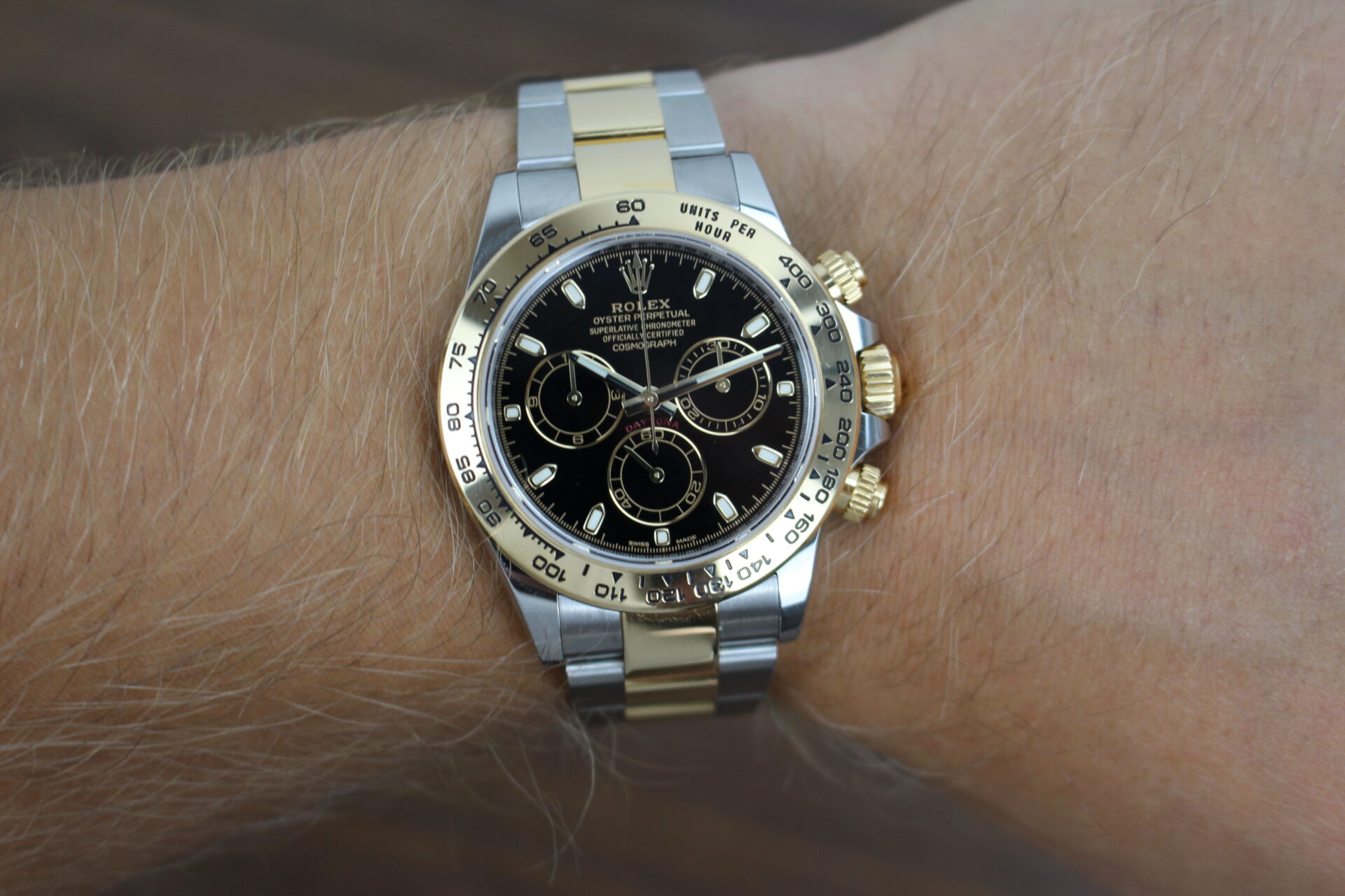 Rolex Daytona Black 116503 on a wrist