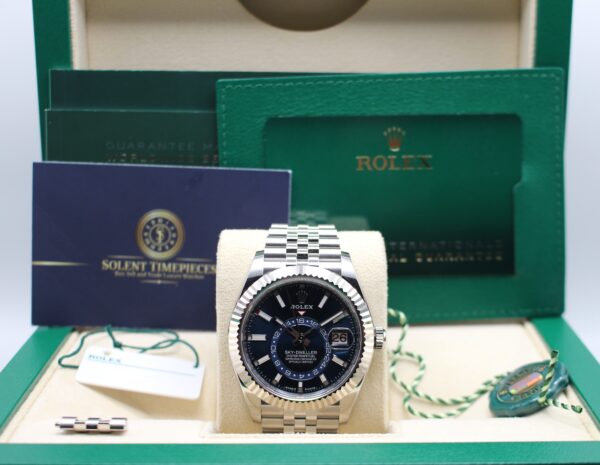 Rolex Sky Dweller in its box with all original accessories making a full