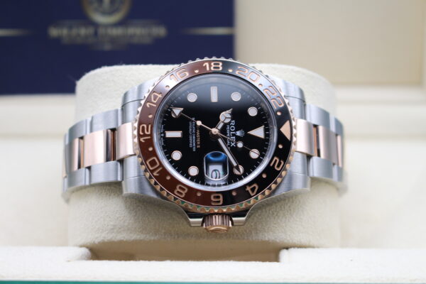 Rolex 126711CHNR on its side crown facing down