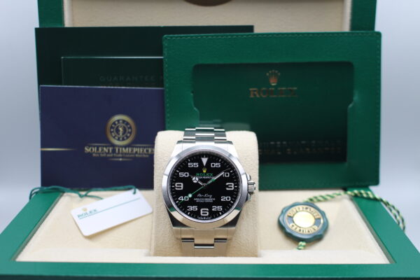 Rolex Air-king 126900 in its box with all accessories making a full set