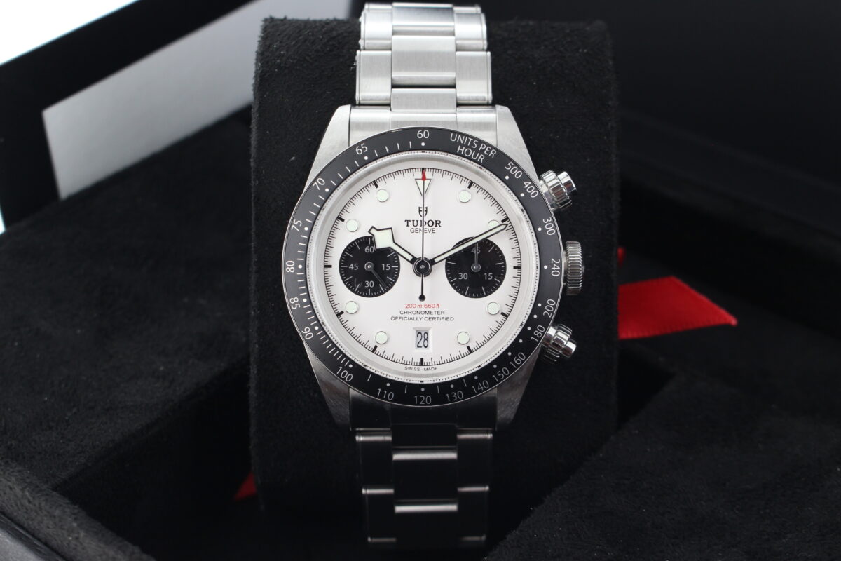 Tudor Black Bay Chrono Panda M79360N turned