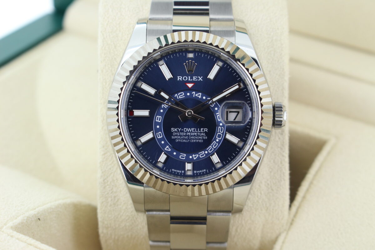 Rolex Sky-Dweller Blue Dial 336934 turned