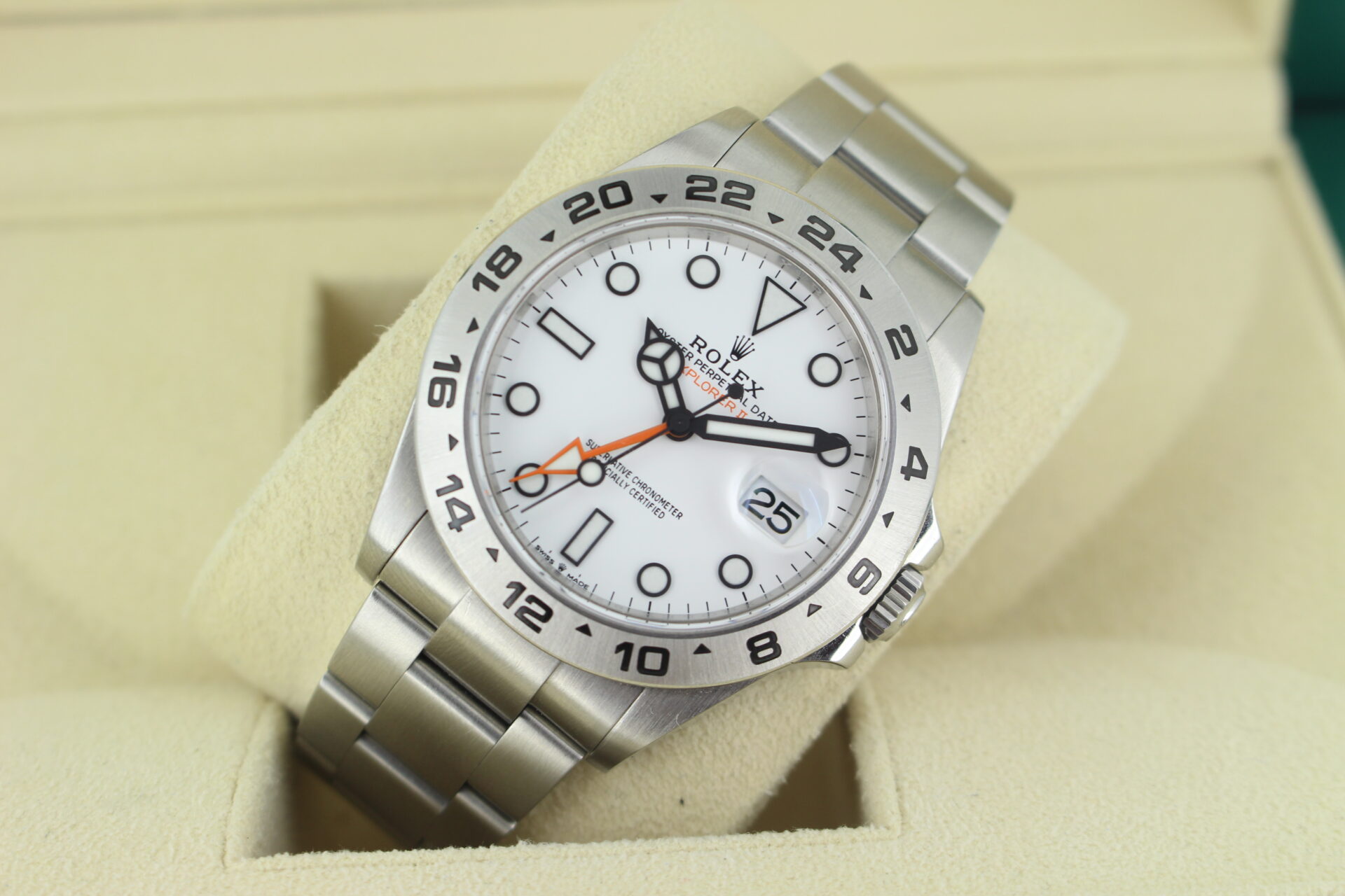 Rolex Explorer II Polar 226570 tilted
