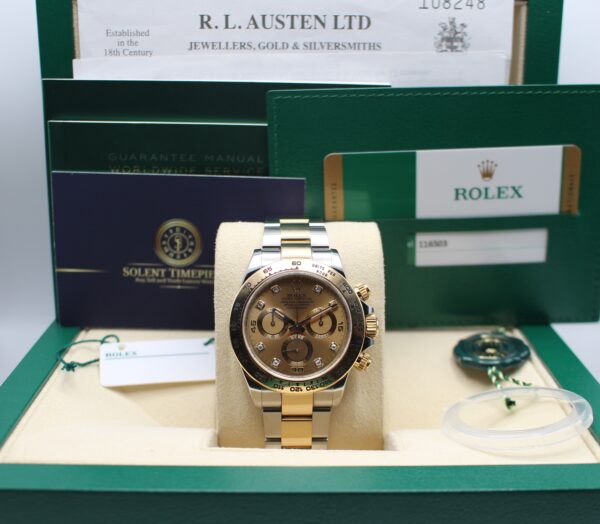 Rolex Daytona in its box with all original accessories coming as a full set