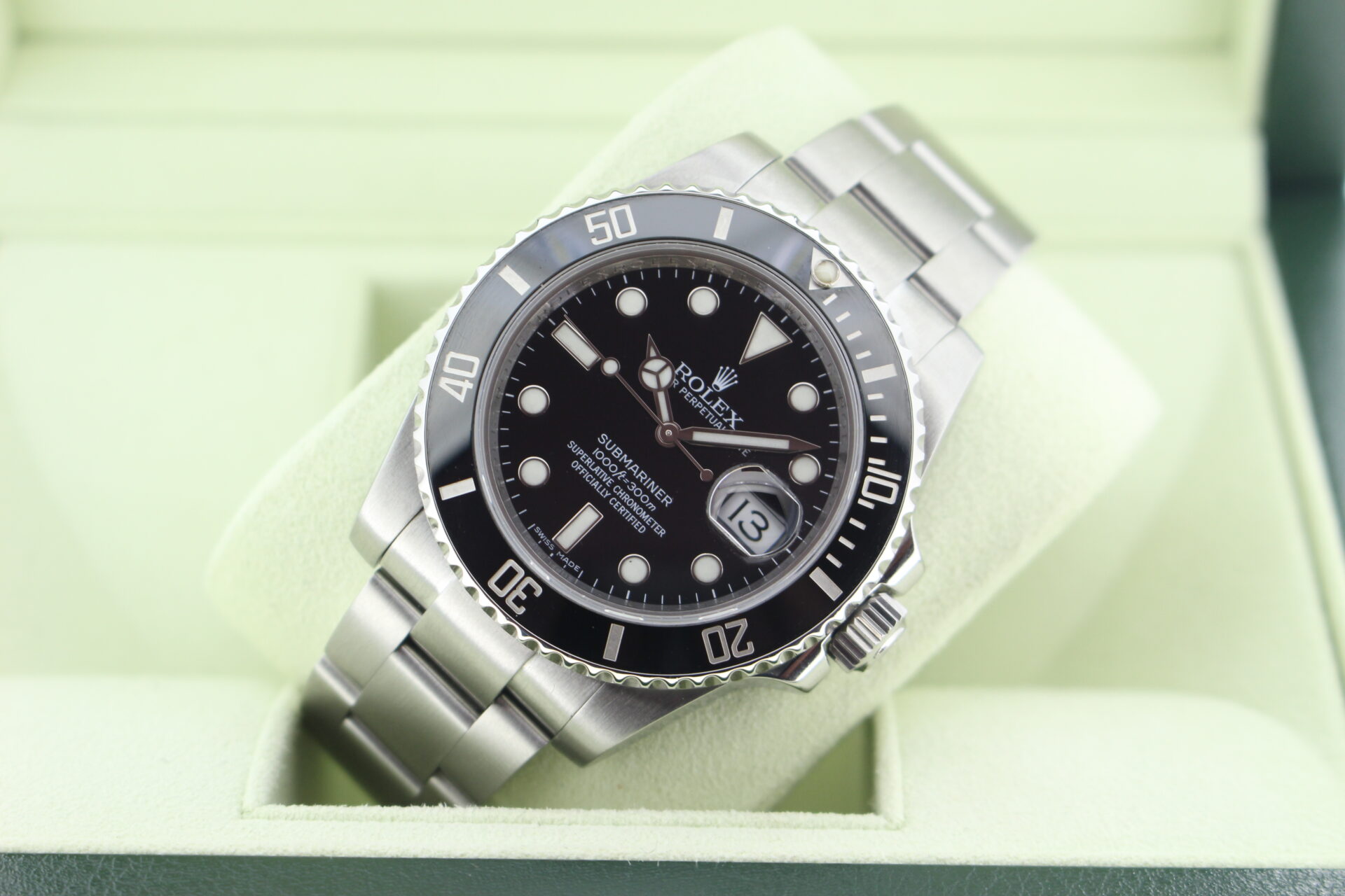 Rolex Submariner Date 40mm 116610LN tilted